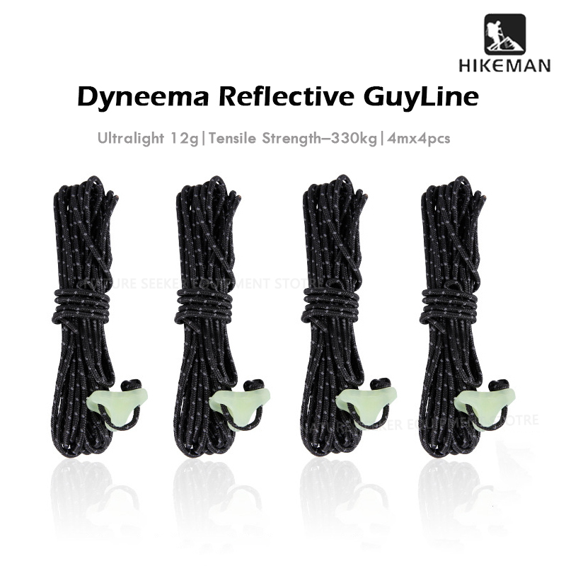 Outdoor Camping Guy - HIKEMAN 4 szt. Linki odciągowe Dyneema