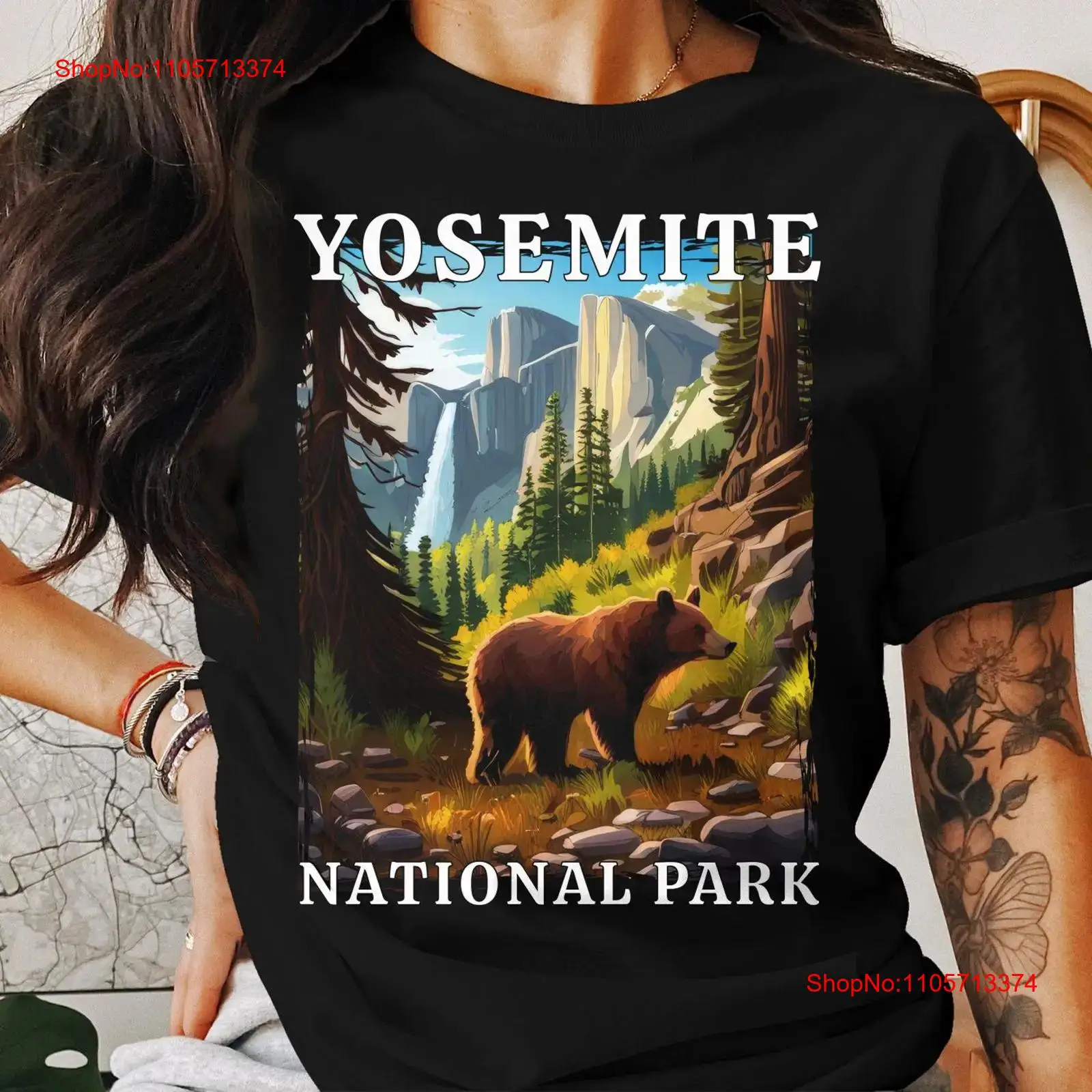 Outdoor Camping Yosemite - Koszulka z Parku Narodowego Yosemite Kalifornia,