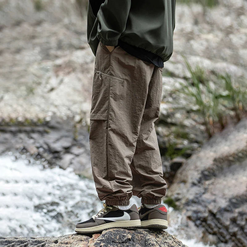 Outdoor Camping Brands - Spodnie cargo męskie TFETTERS, wodoodporne, na