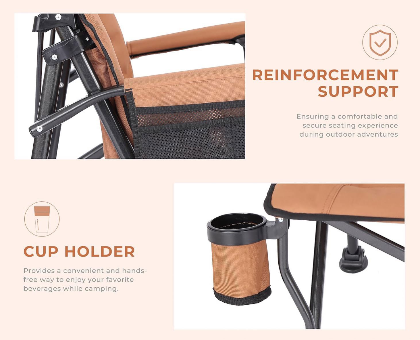 Quality Outdoor Camping Chairs - Wysokiej jakości regulowane, przenośne, metalowe, luksusowe