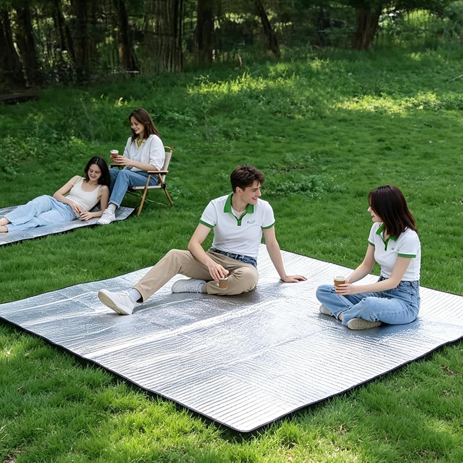 Outdoor Camping Mat Waterproof - Folia izolacyjna na kemping 200x200 cm,