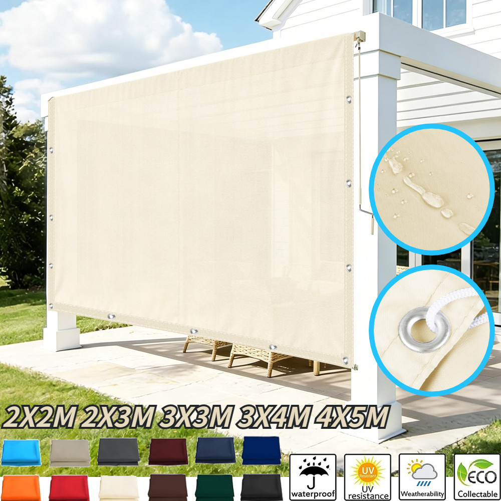 Outdoor Camping Awning - 5x4m 4x3m 3x2m Ogrodowa Plandeka Przeciwsłoneczna