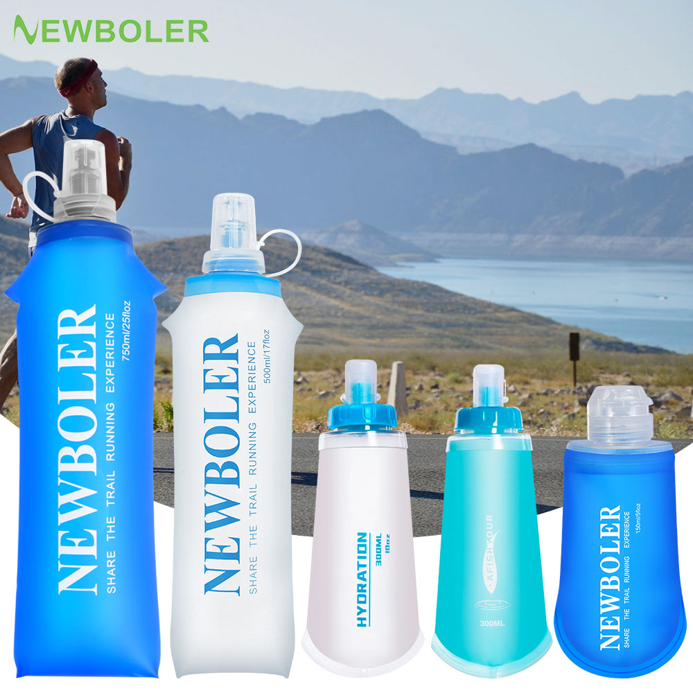 Collapsible Water Bottle - 150/250/300/500/750ml Zewnętrzna składana silikonowa butelka na