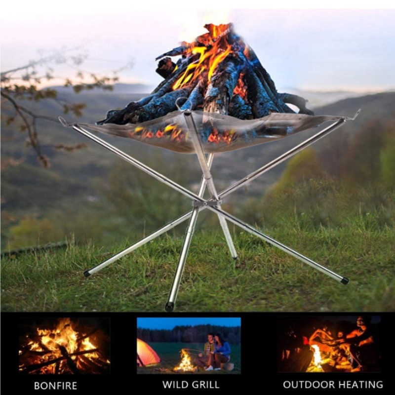 Outdoor Camping Wood Burning Stove - Przenośny ruszt do grillowania na ognisko