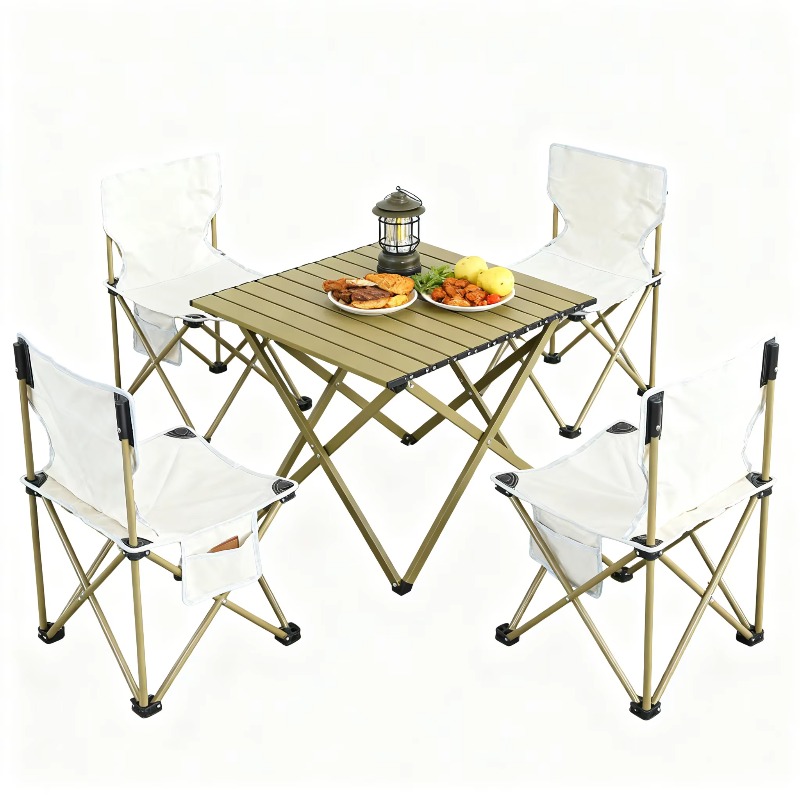 Quality Outdoor Camping Chairs - Wysokiej jakości, wielofunkcyjny zestaw stołu i
