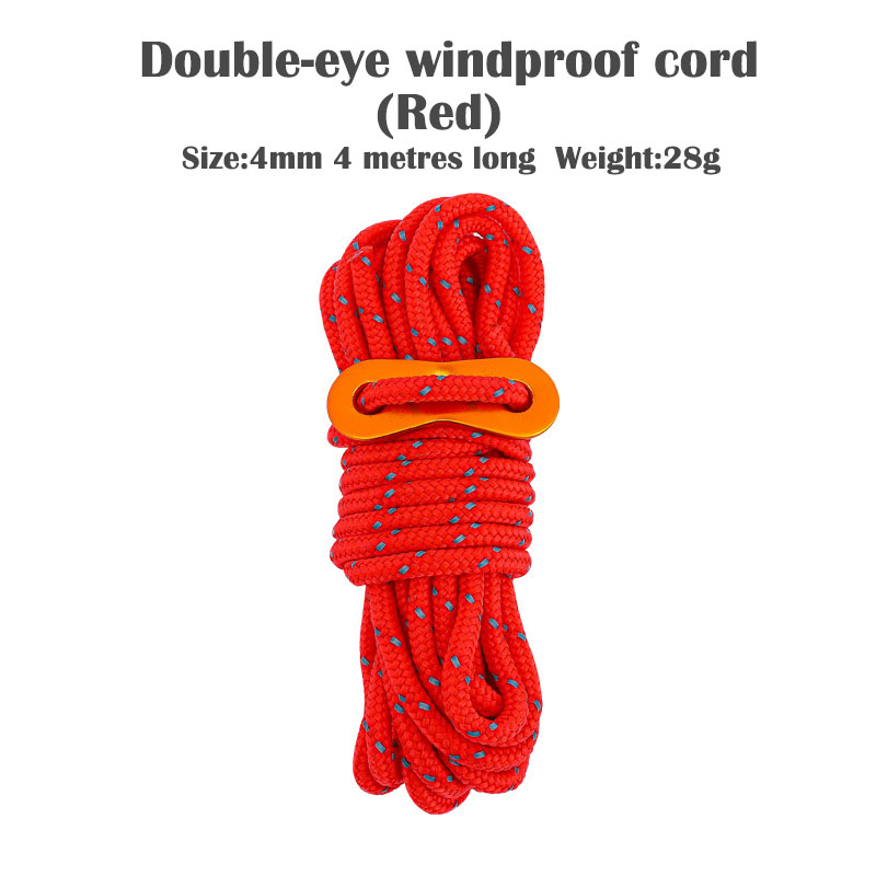 Outdoor Camping Guy - Sznurki do namiotu 4mm, odblaskowe linki