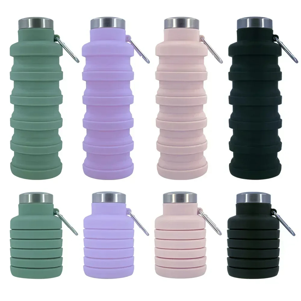 Collapsible Water Bottle - Składana butelka na wodę, wielokrotnego użytku,