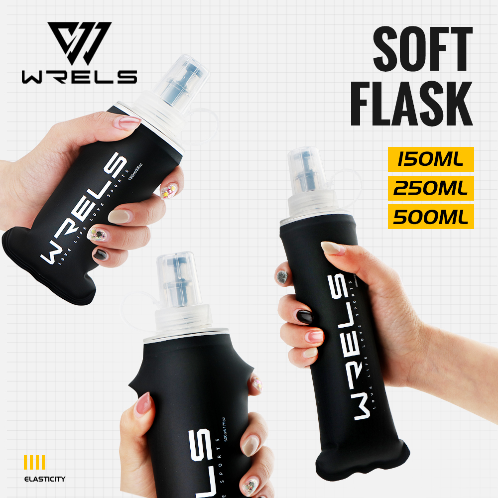 Collapsible Water Bottle - WRELS Miękka Butelka TPU Ultralekka Składana