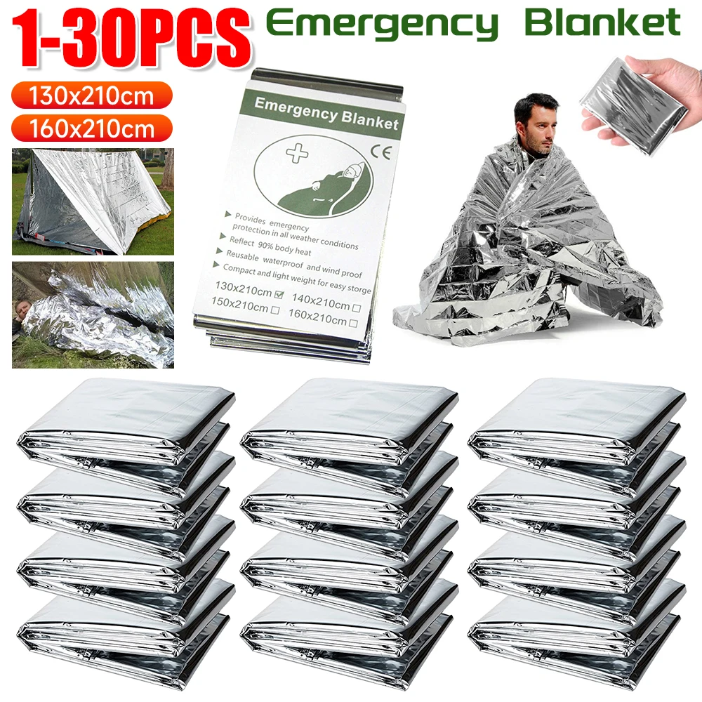 Outdoor Camping Mat Waterproof - 1-30 szt. Koc awaryjny Outdoor przetrwaj