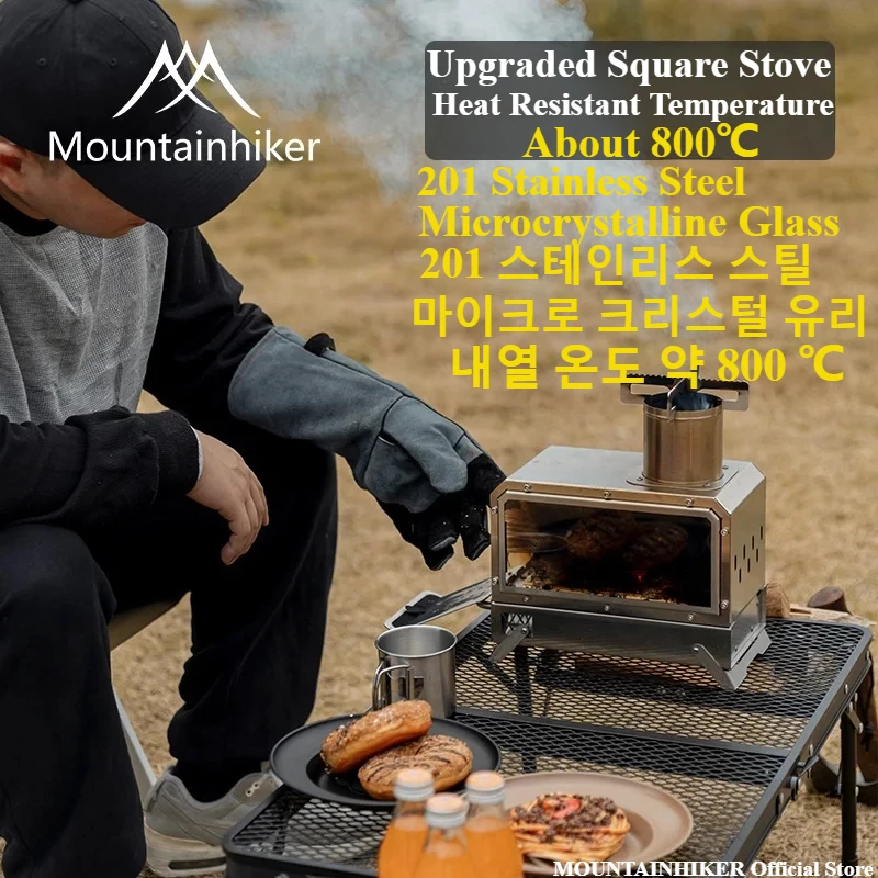 Przenośna kuchenka na drewno M – Outdoor Camping Wood Burning Stove recenzja i cena
