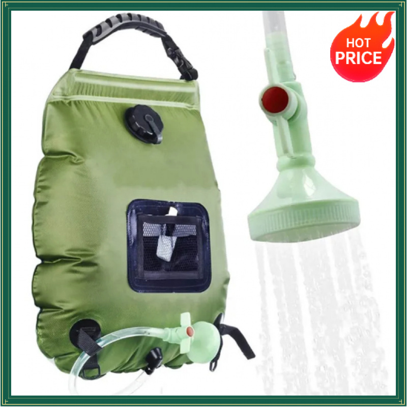 Solarna torba prysznicowa 20L, – Outdoor Camping Hot Water Shower recenzja i cena