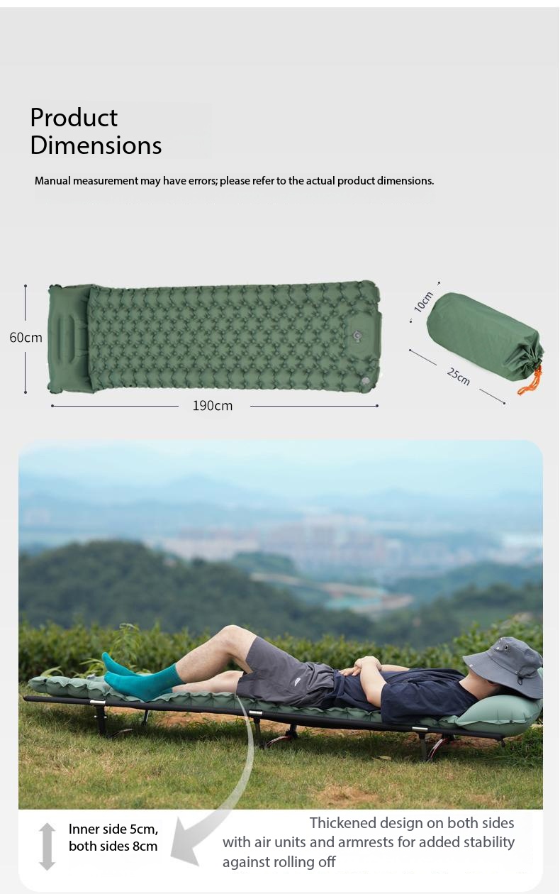 Wodoodporny, dmuchany materac  – Outdoor Camping Mat Waterproof recenzja i cena