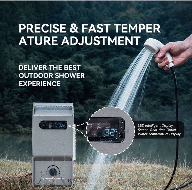 Przenośny podgrzewacz wody na  – Outdoor Camping Hot Water Shower recenzja i cena