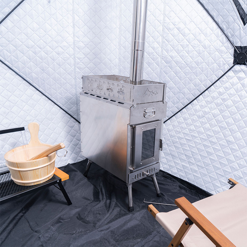 Przenośna piec do sauny na dre – Outdoor Camping Wood Burning Stove recenzja i cena