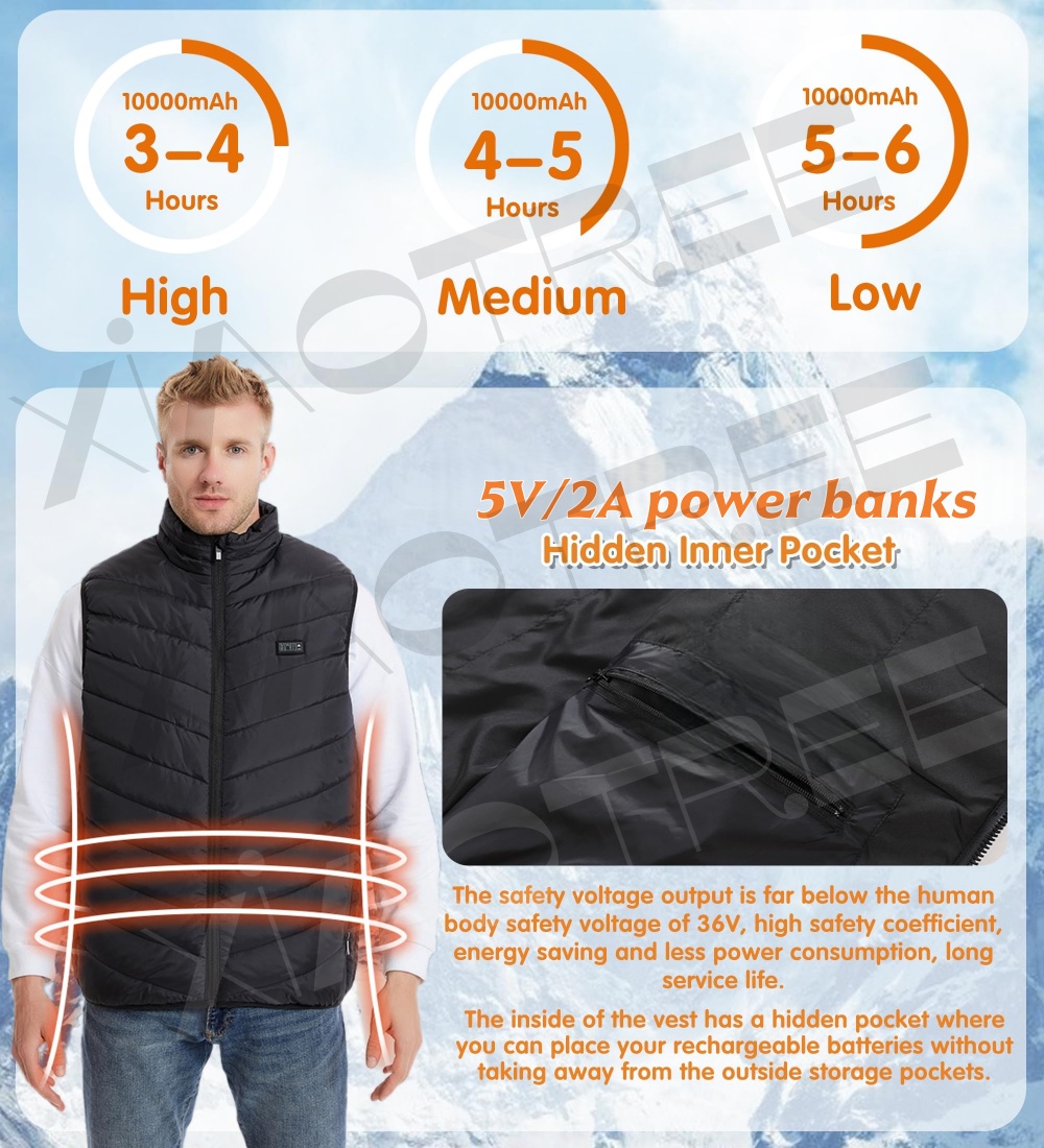 Męska kurtka podgrzewana z 28/ – Outdoor Camping Vest recenzja i cena
