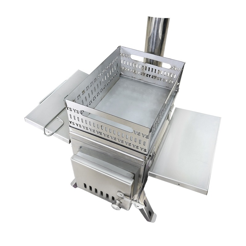 Przenośna składana piec do sau – Outdoor Camping Wood Burning Stove recenzja i cena