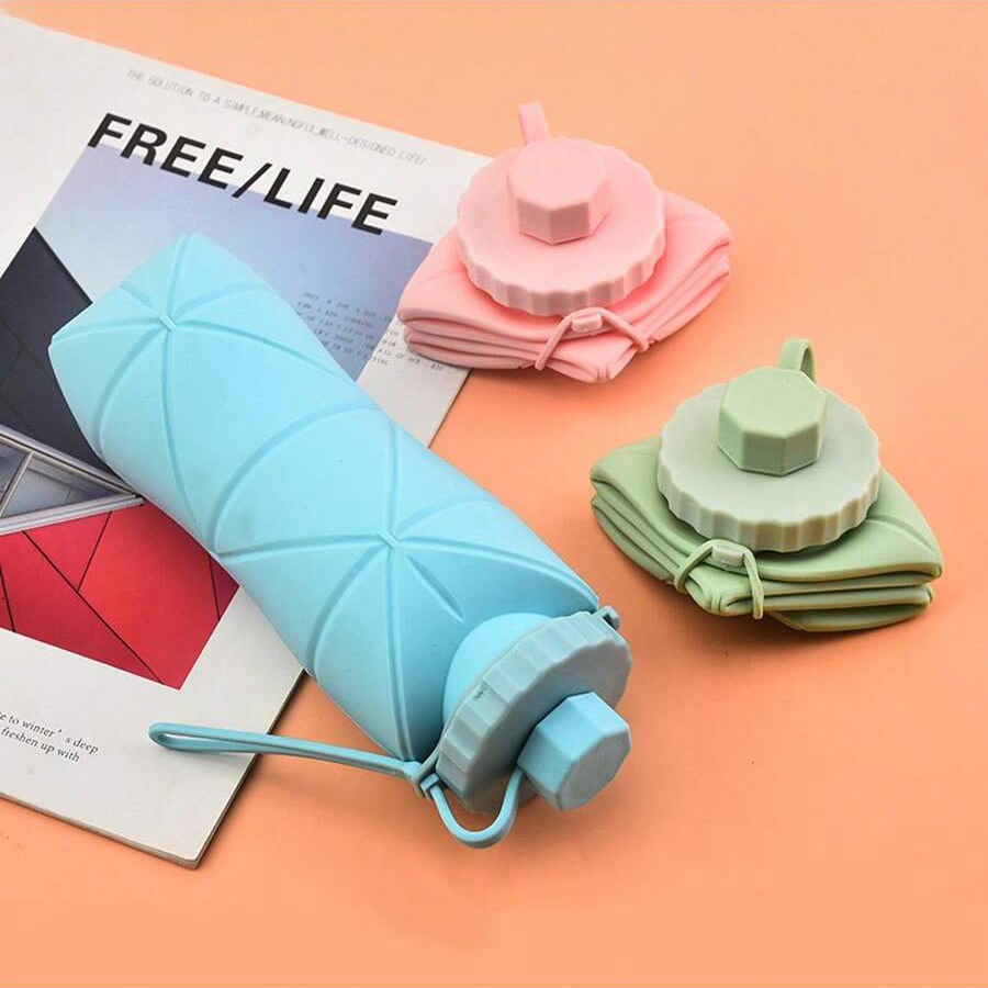 1 szt. Duży składany silikonow – Collapsible Water Bottle recenzja i cena