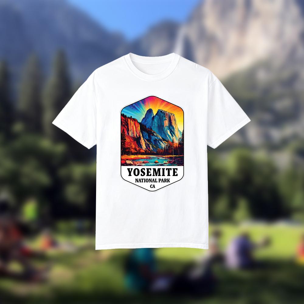 Koszulka z nadrukiem vintage P – Outdoor Camping Yosemite recenzja i cena