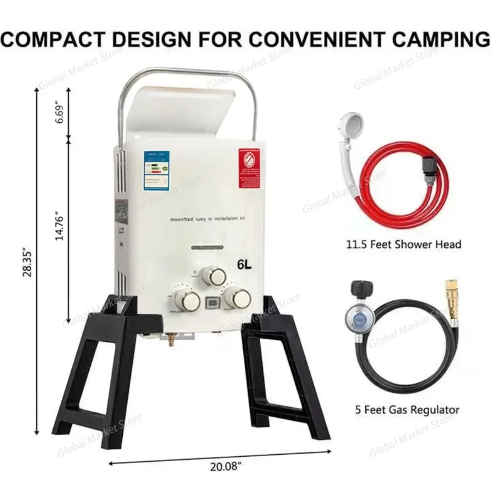 Przenośny podgrzewacz wody na  – Outdoor Camping Hot Water Shower recenzja i cena