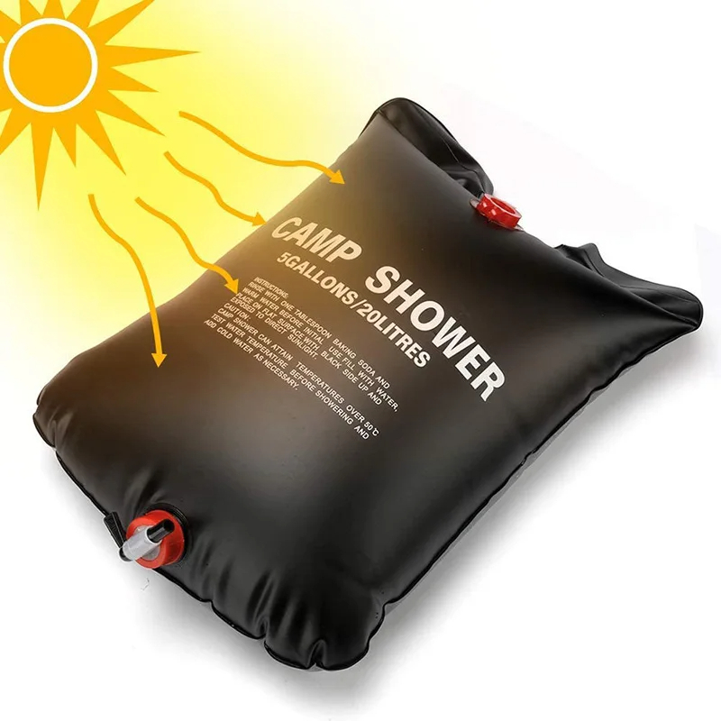 20/40L Składany solarny worek  – Outdoor Camping Hot Water Shower recenzja i cena